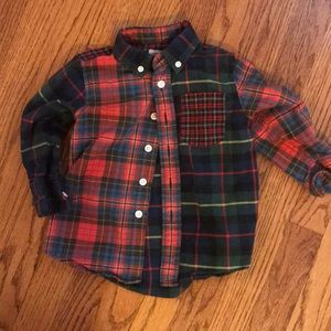 Crewcuts size 2t plaid shirt